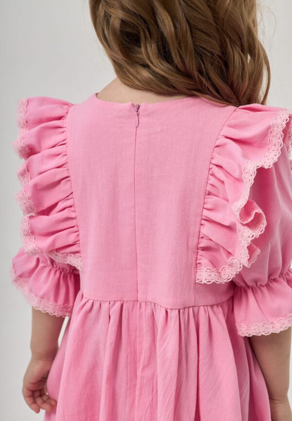 Платье "Летнее кружево" розовое